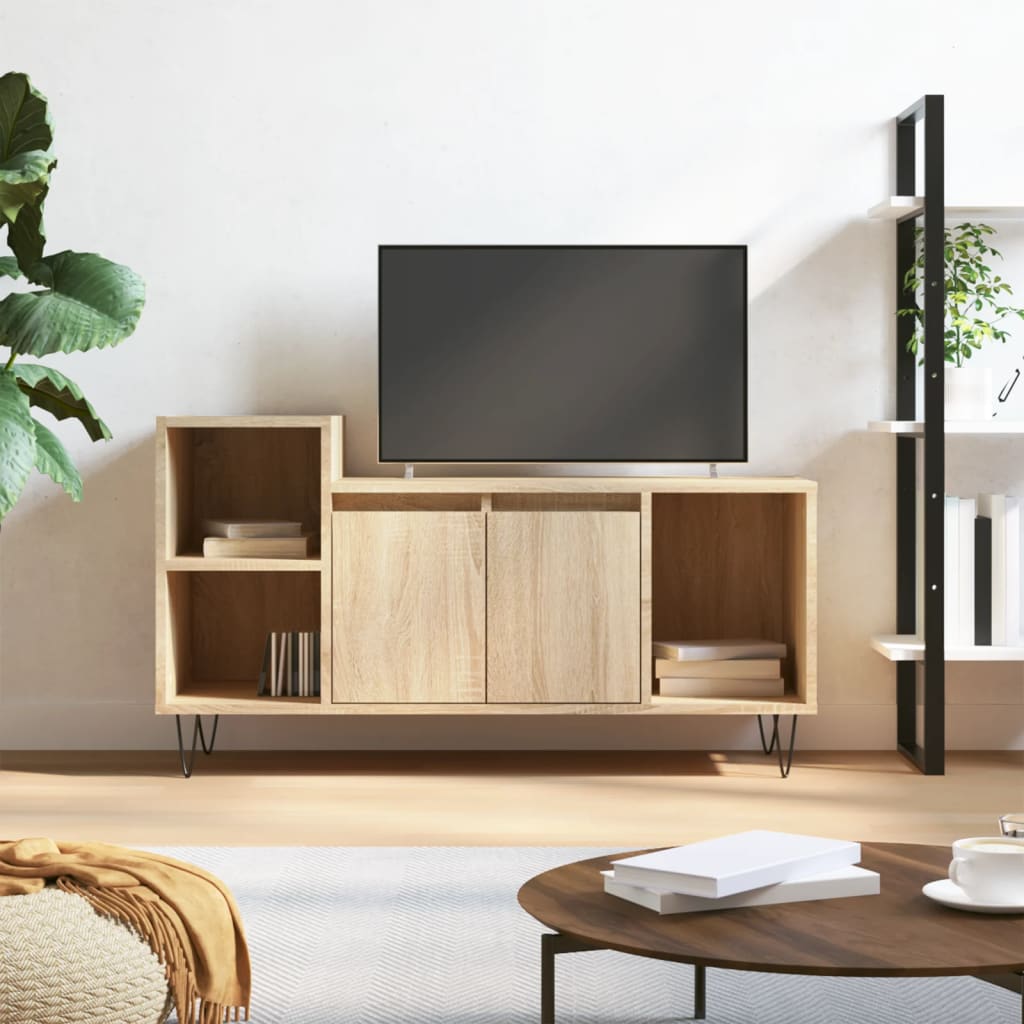 vidaXL Szafka telewizor, dąb sonoma, 100x35x55 cm