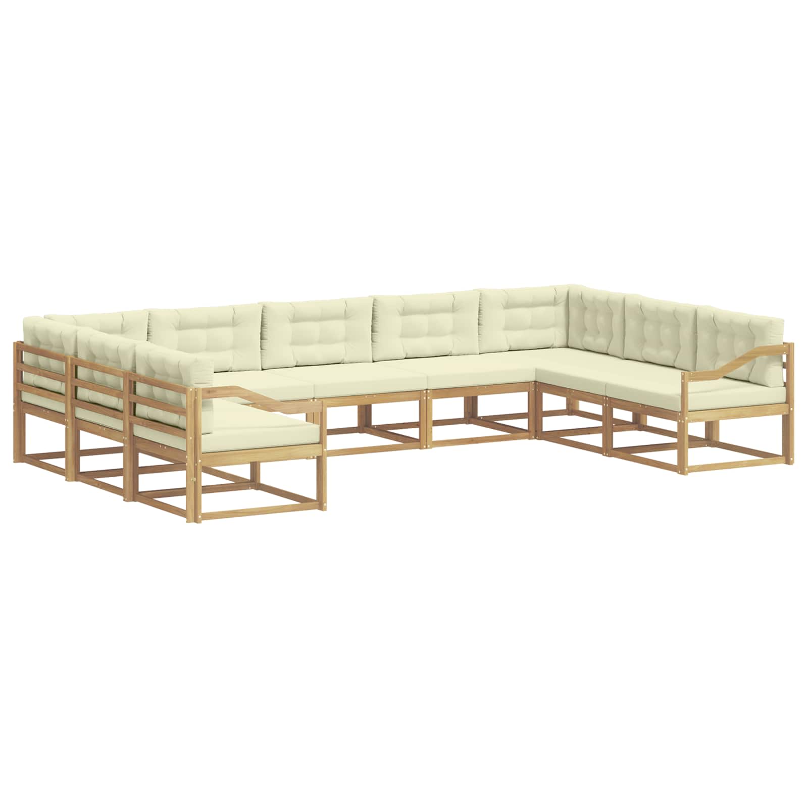 Zestaw sof na zewnątrz 7 pcs Lite Drewno Akacji