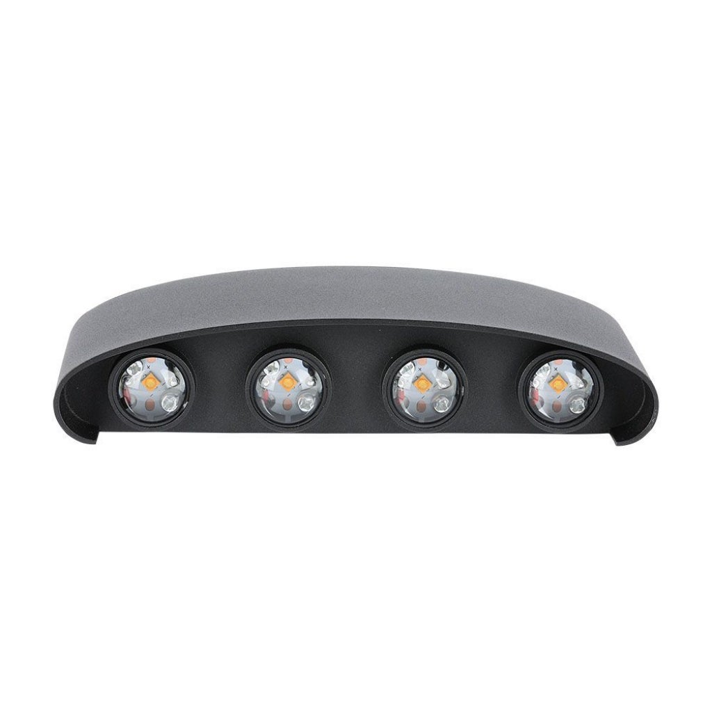 Kinkiet LED VT-848 czarny 7W Neutralna biel 940lm aluminium wym:4,8x22x9cm IP65 V-TAC