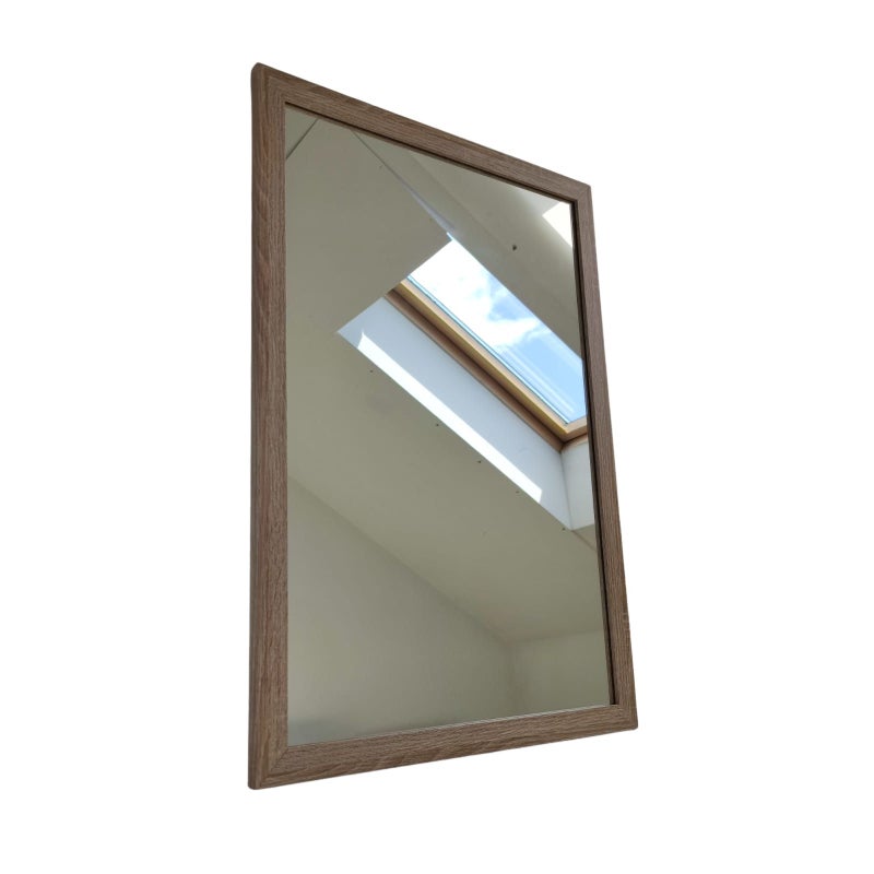 Lustro prostokątne z serii HIT Erama 40x80 cm w ramie sonoma truflowa 1szt.