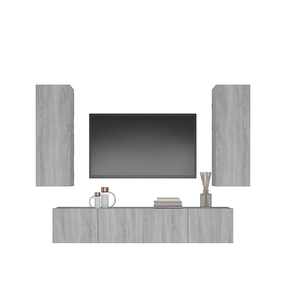 Mebel RTV vidaXL Sonoma szary Drewno inżynieryjne wiszący design