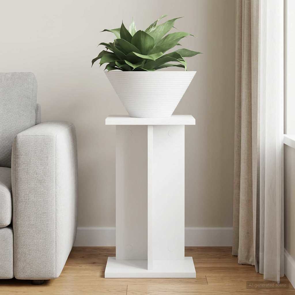 Stojak na rośliny Biały 25 x 25,5 x 40,5 cm Drewno inżynieryjne vidaXL