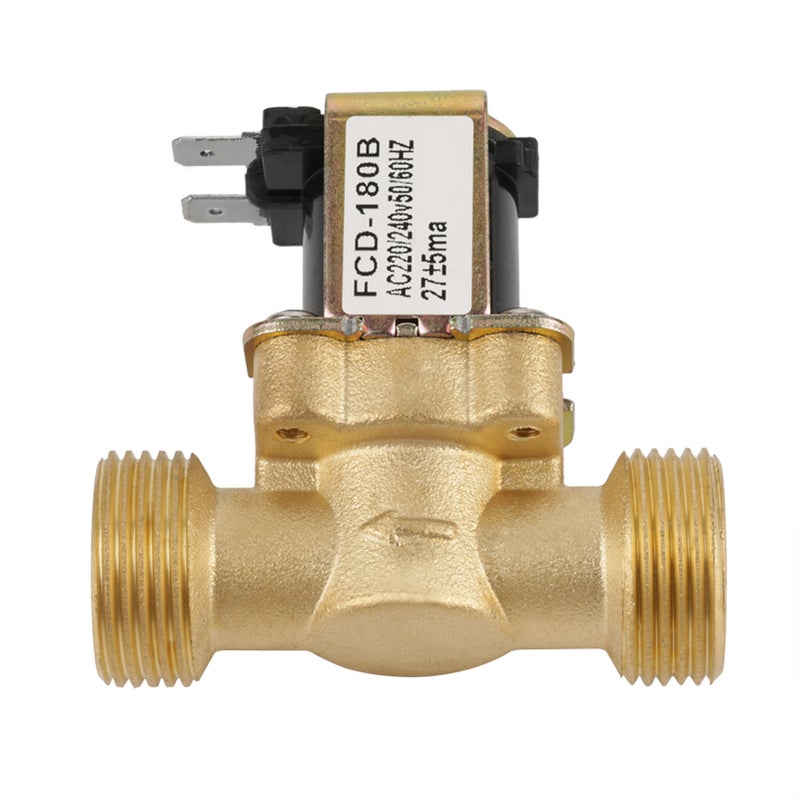Zawór elektromagnetyczny ciśnieniowy normalnie zamknięty G3/4, 2-drożny wlot wody N/C, AC 220V FCD-180B