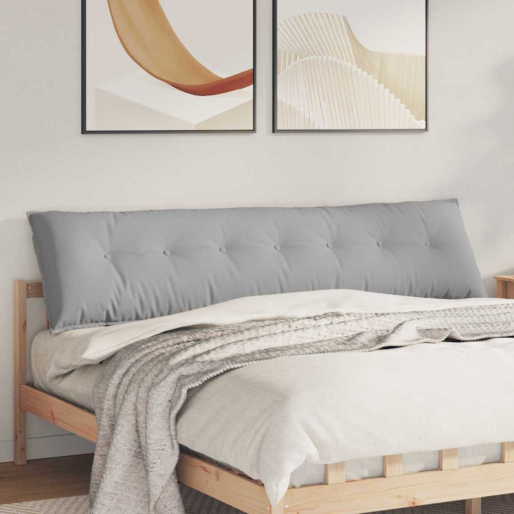 Poduszka na plecy Szary chmur 200 x 19 x 50 cm tkanina vidaXL