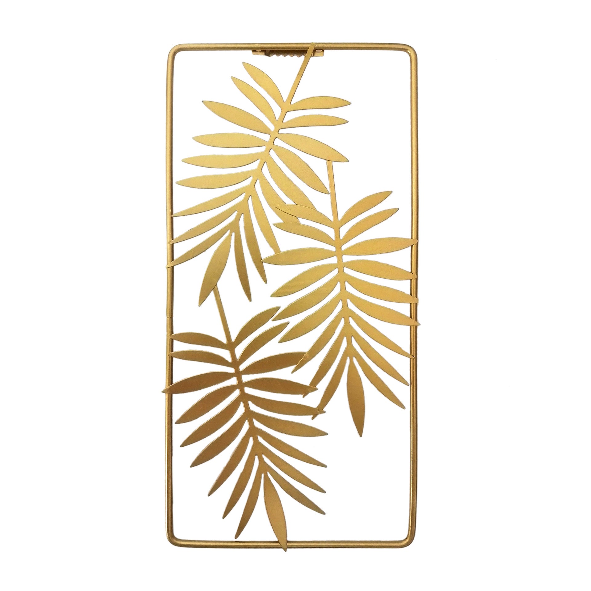 Metalowa dekoracja ścienna w stylu skandynawskim, dekoracja ścienna w kształcie liścia, odpowiednia do salonu, sypialni, gabinetu, 29,5 x 14,5 cm