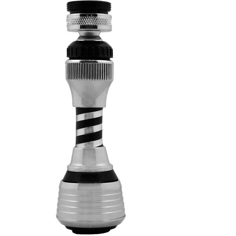 Obrotowy Perlator do Kranu 360° Wąż o Długości 12 cm Oszczędzający Wodę 2 Strumienie Kompatybilny z Gwintem M22 / M24