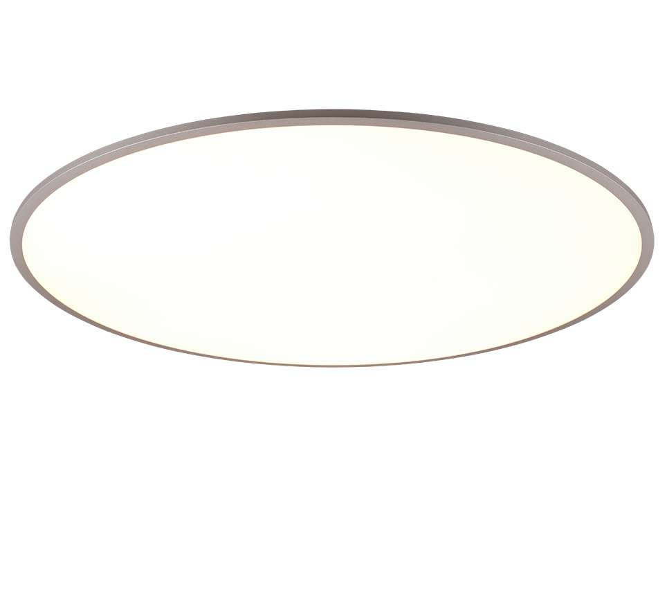 Plafon z pilotem 100 cm LED 53W srebrny okrągły YUMA Trio