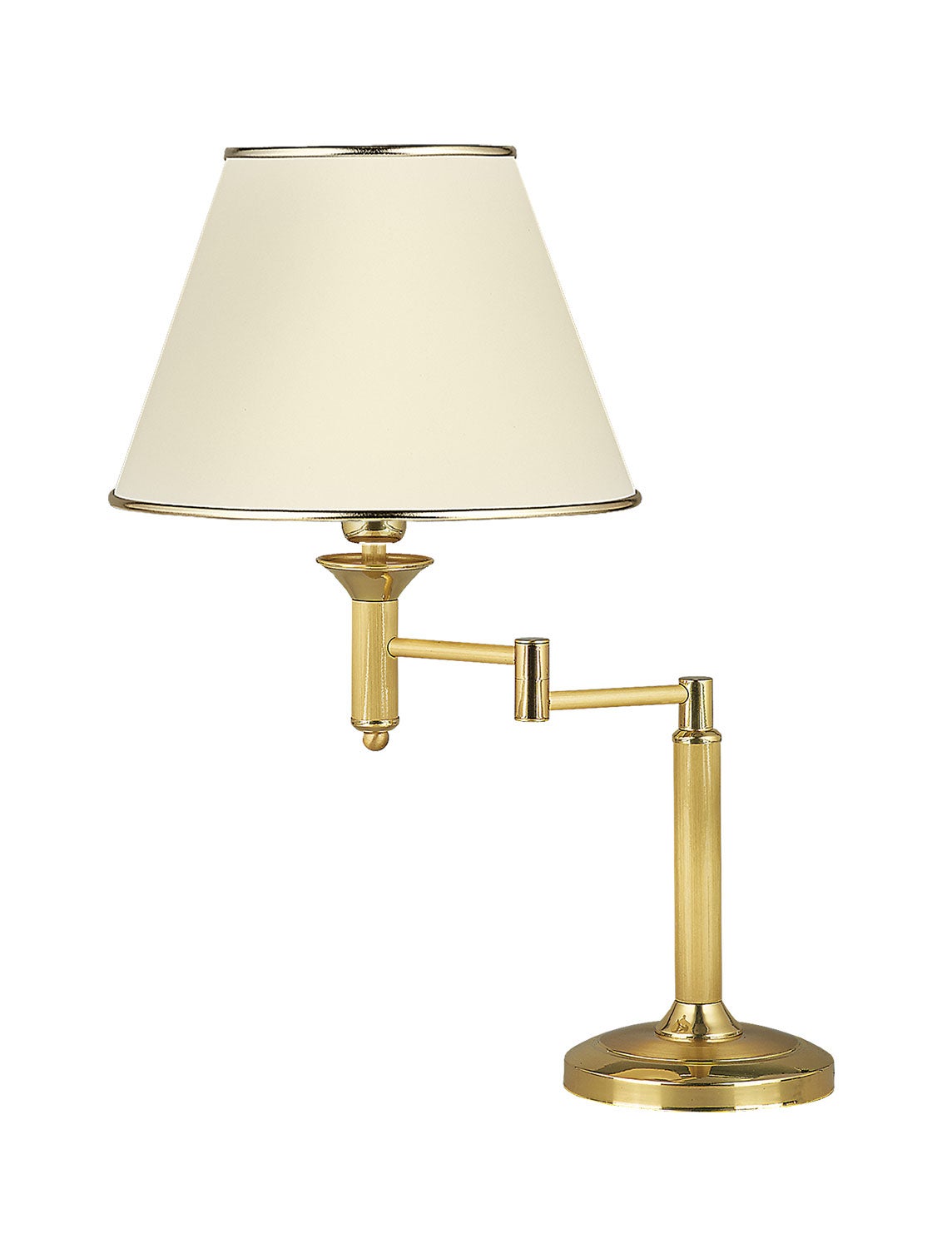 Lampka stołowa Jupiter CLASSIC mosiądz złoty abażur ecru 56x32x53 cm 1 szt.