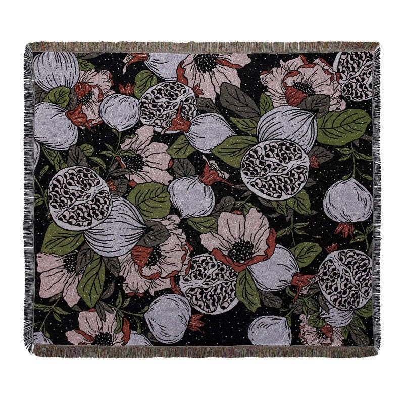 1 sztuka 160x130 cm dzianinowy koc ozdobiony frędzlami w stylu boho, prosty, miękki, wygodny, ciepły na sofę, kanapę, krzesło, odpoczynek i drzemkę, k