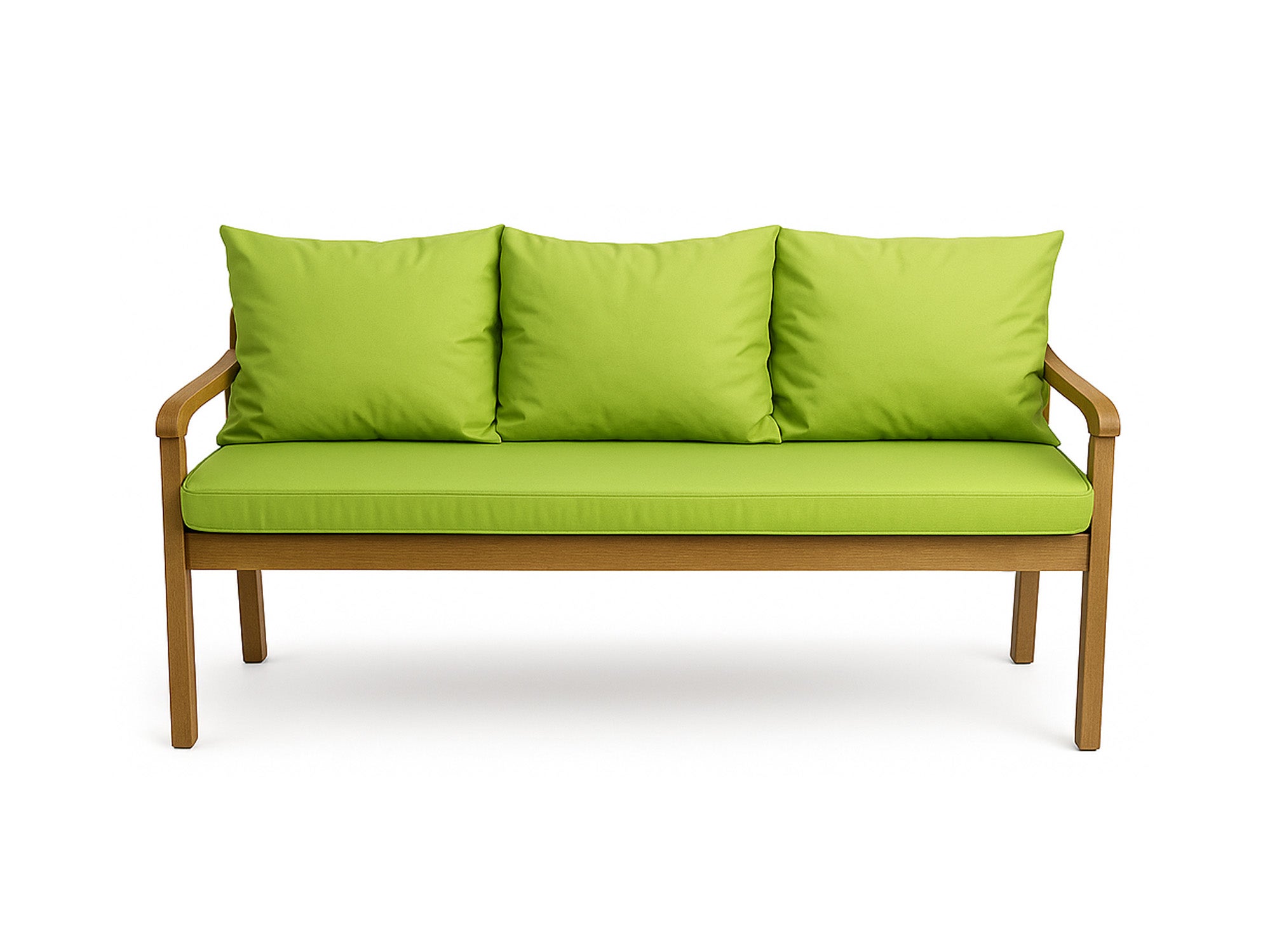 Poduszka ogrodowa na ławkę 160x50x50cm poduszka na meble ogrodowe limonka, poduszka na balkon taras, poducha ogrodowa na huśtawkę