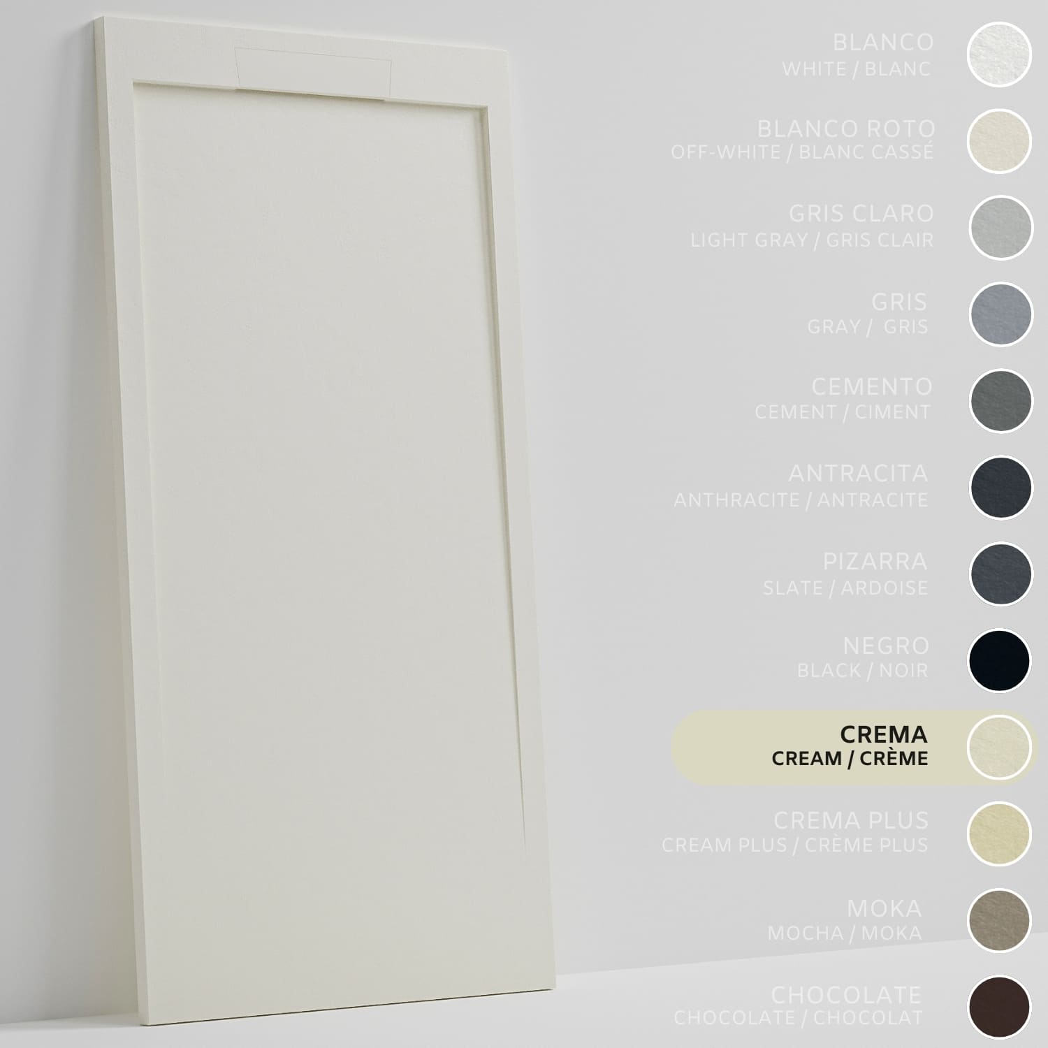 SOULHOME Brodzik prysznicowy– Żywica– Gel Coat– Gładka/Kamienna tekstura – Antypoślizgowy – kremowy– 100X70- Niski 3cm– Elegancki SAME