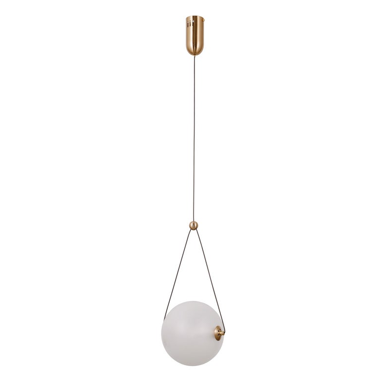 Lampa wisząca RASTIA LED 9W Ciepła biel 975lm złoto-opalowa wym: 120 x 20 x 20 cm Italux