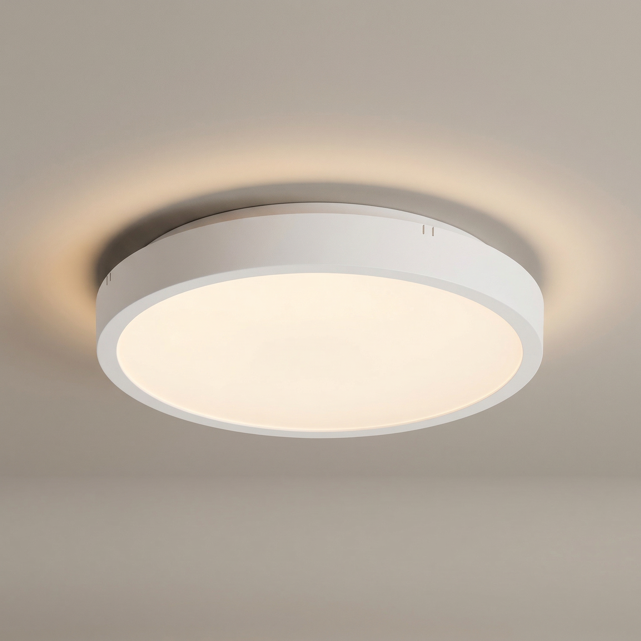 Plafon Alenzo okrągły biały LED 12W 3000/4000/6000K 790lm wym: 6,5 x 25,5 cm IP44 tworzywo sztuczne Rabalux