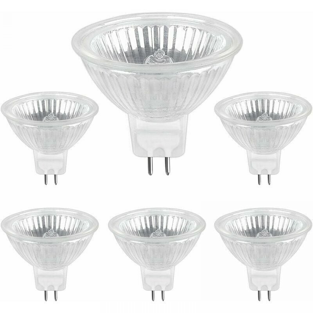 Żarówka halogenowa GU5.3 35W 12V, żarówka halogenowa punktowa MR16, opakowanie 6 szt.