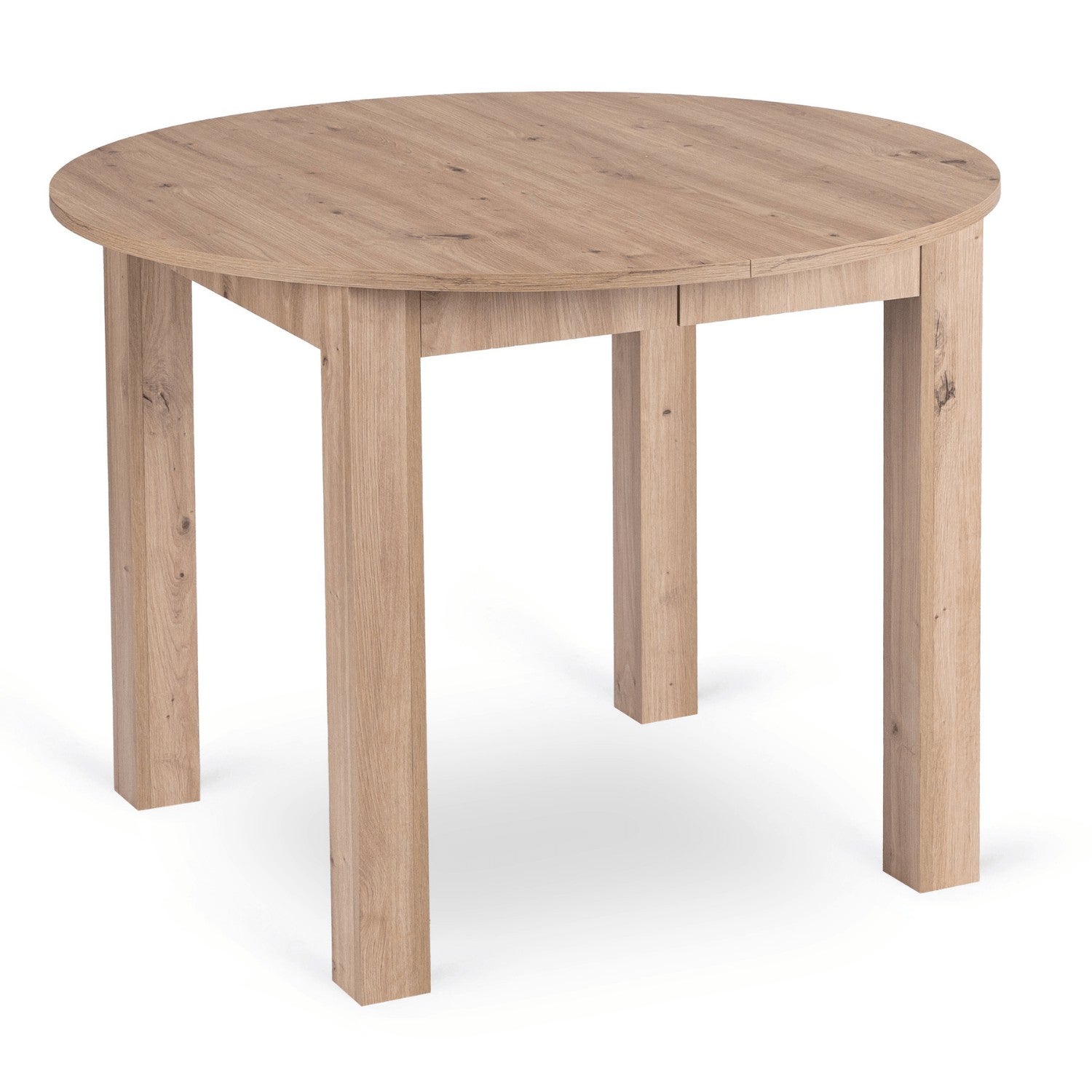 Stół Okrągły Rozkładany Kuchenny Do Jadalni Salonu Artisan JAMES 103-223 cm